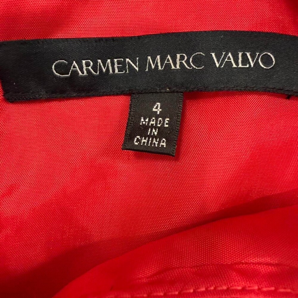 Carmen Marc Valvo Women's Red Crop Top - Picture 6 of 7